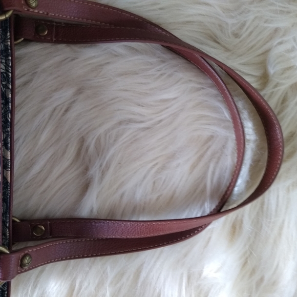 Sakroots Handbag Purse Straw and Fabric with Keychain EUC - Picture 4 of 9